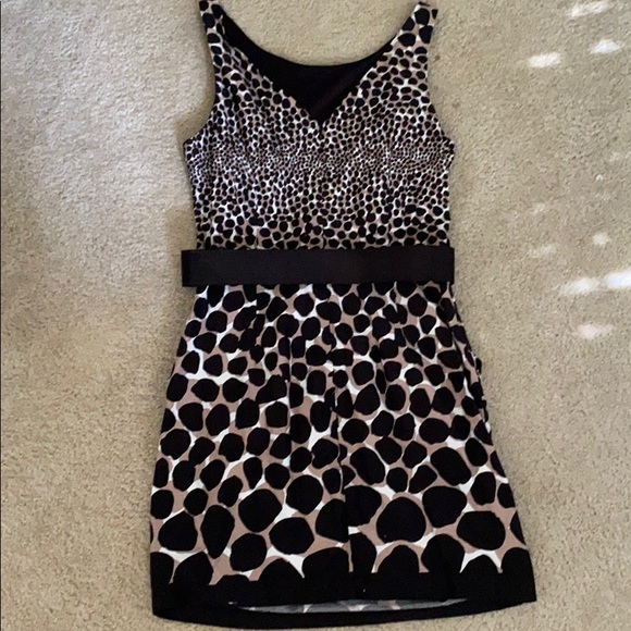 Fun animal print dress with belt and pockets - Picture 2 of 2